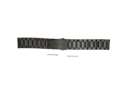Pulseira De Relógio Inteligente 20mm De Metal Com Doble Fecho Para Amazfit Gts 3 Gts 2 Bip S Bip U Preta