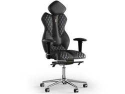 Silla de Oficina KULIK Royal Stitching Cuero (Preto -130x50x50cm)