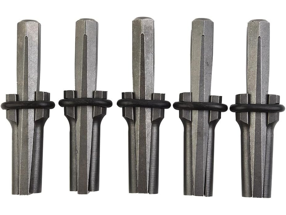 Conjunto De 5 Cunhas De Metal Resistentes Para Rachar Rochas E Granito.