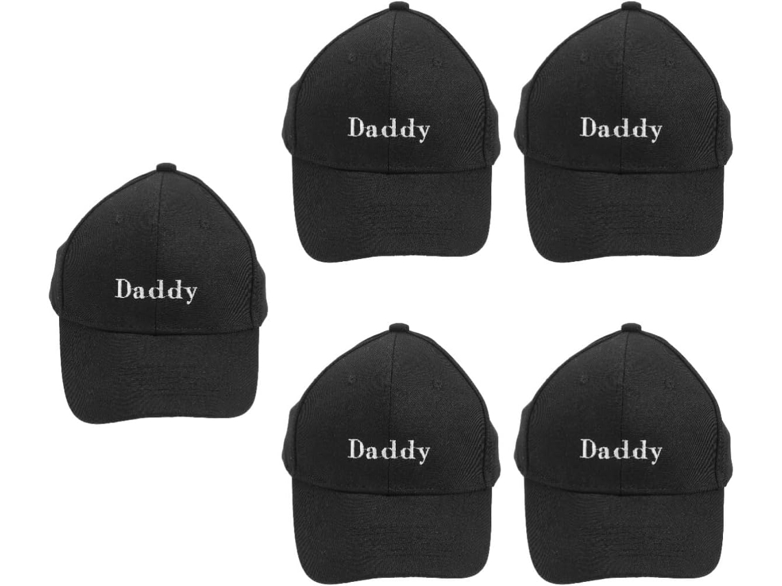 Gorra De Béisbol Negra De 5 Piezas Estilo Daddy Hat