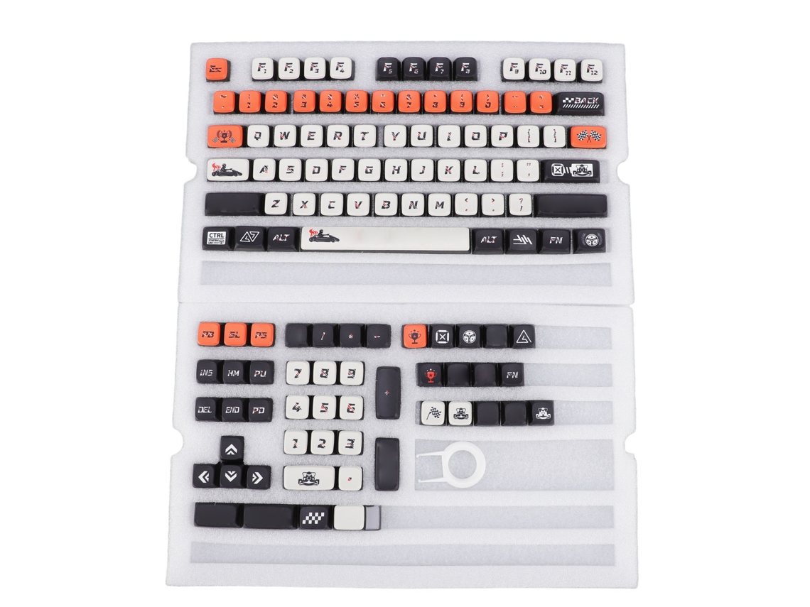 Juego de teclas PBT Pudding de 122 teclas con perfil MSA