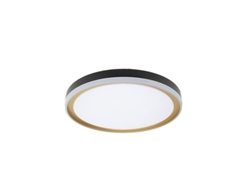 Plafón 60w 3000-4200-6500k Negro Oro 7,5x50x50cm 5400lm Con Remoto Claribel