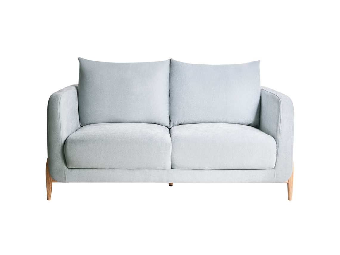 Sofa De 2 Lugares Belani Gimo De Chenille Azul 149x80x83