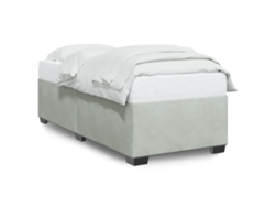 Maison Exclusive - Estructura De Cama Sin Colchón Terciopelo Gris Claro 90x190 Cm