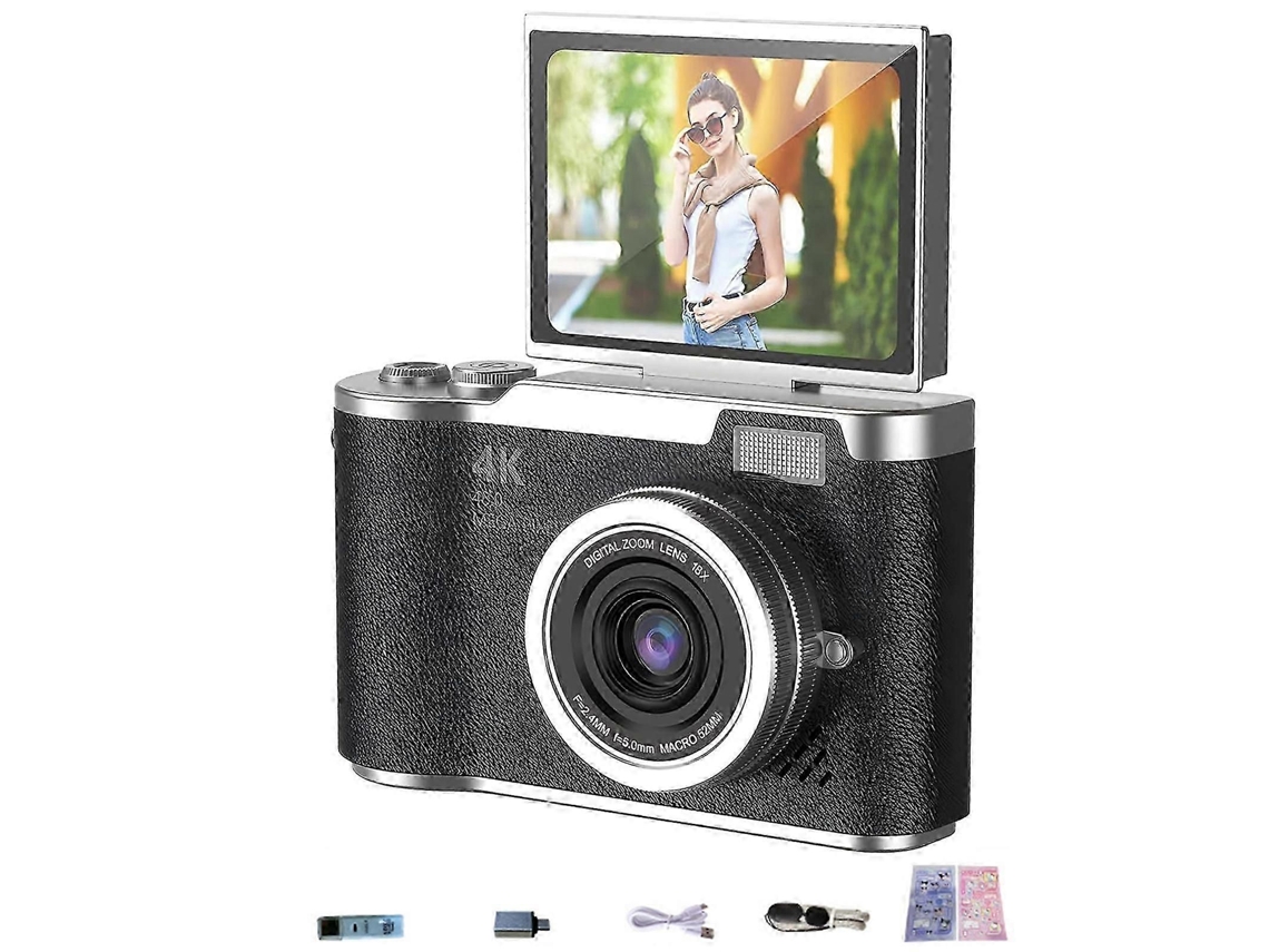 Minicámara portátil con pantalla articulada, cámara de vídeo HD para estudiantes, niños, adolescentes y viajes. ELECTVAULT1