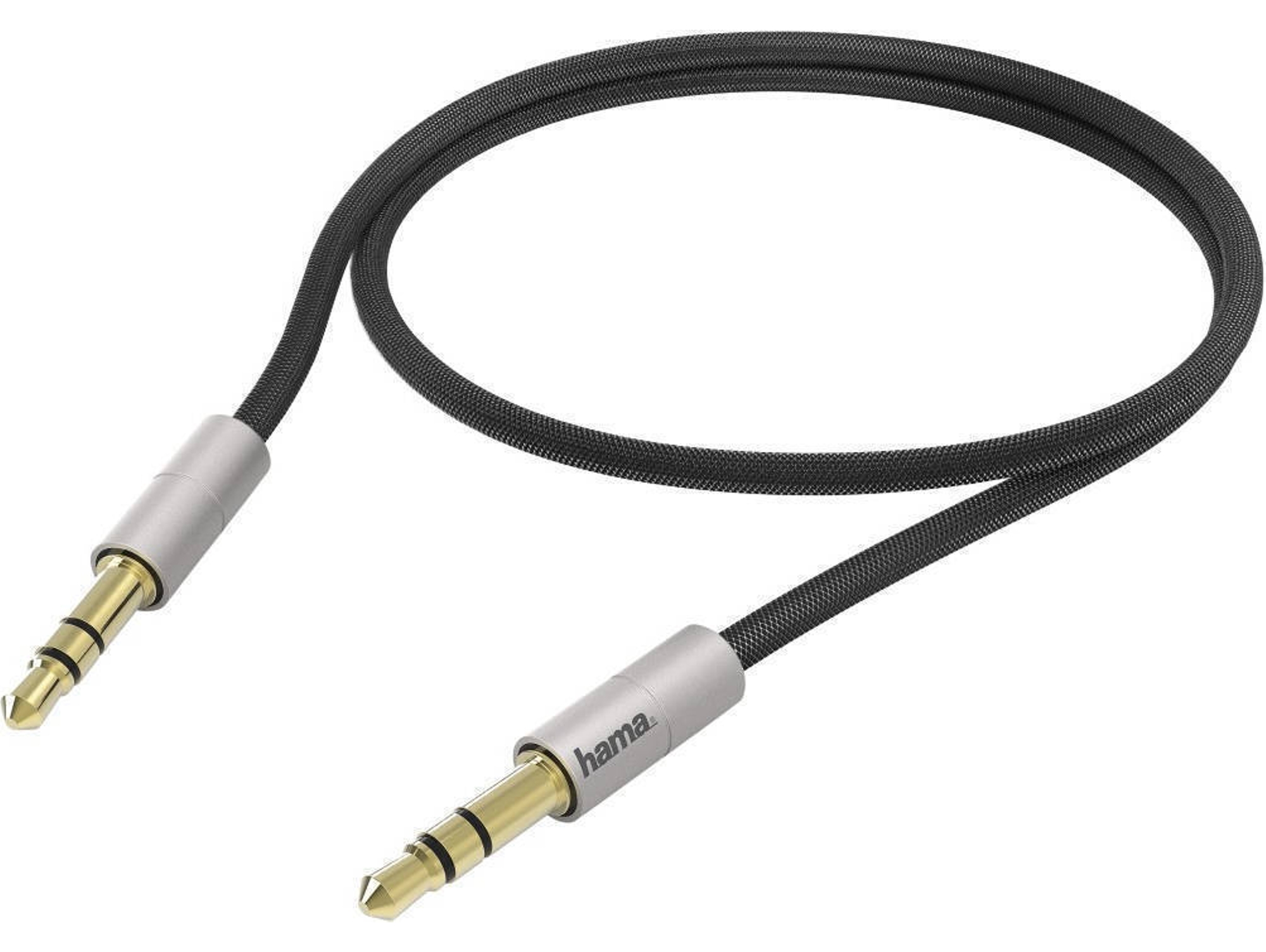 Cable de Audio HAMA (50 cm - Plata)