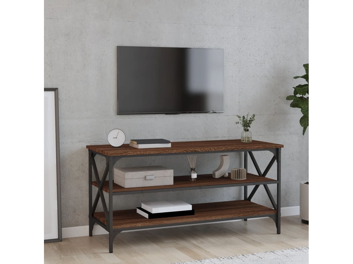 Estantería/Mueble de TV 100X40X50 Cm Derivados de Madera Roble Marrón