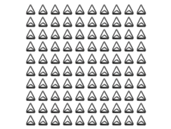 100 Clip De Papel Triangulares De Metal Duraderos Antirrojos Diseño Bonito Para Memos Y Documentos