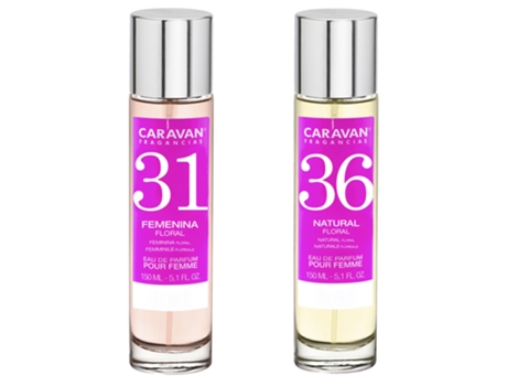 Set de 2 perfumes Caravan para mujer Nº36 y Nº 31 COLONIAS Y PERFUMES MULTIMARCA