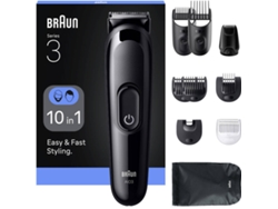 Afeitadora Multifunciones BRAUN Series 3 AIO3560 10-en-1 Para Barba, Cabello y Cuerpo