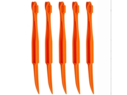 Pelador de cítricos naranja vibrante, perfecto para tus necesidades diarias en la cocina, 5 piezas