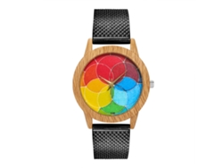 Reloj De Cuarzo Para Hombre Y Mujer Con Correa De Silicona O Malla Negro