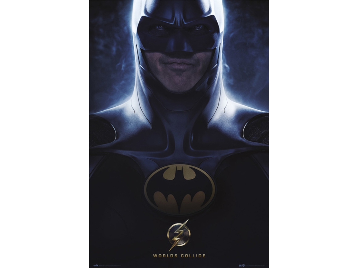 Póster de Flash y Batman de DC Comics
