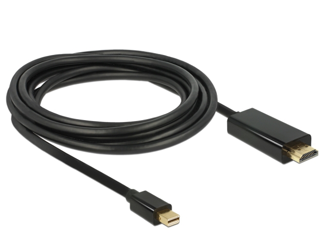 Adaptador DELOCK 83700 HDMI Mini DisplayPort Negro 3 m