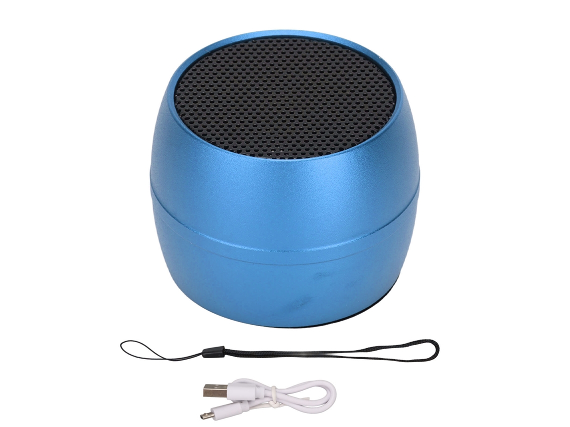 Mini Alto-falante Bluetooth Portátil Ip67 À Prova D'água Com Microfone Integrado Carregamento Usb Azul