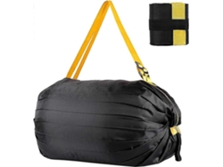 Bolsas de compra ligeras, bolsa de playa plegable de nailon negro, ideal para ir de compras. GOKOCO