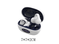 Auriculares Inalámbricos Pinza La Oreja Inalámbrica Bone Conduction YIZHOOD Bluetooth Blanco