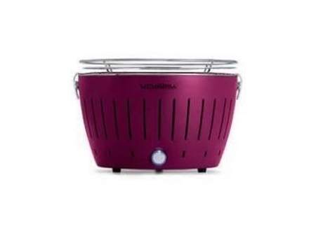 LOTUSGRILL Nuevo Modelo 2019 Mini Barbacoa Lila Ø 25 8 Cm con Pilas y Cable de Alimentación Usb