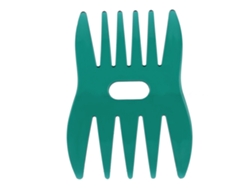 Peine De Plástico Hecho A Mano Para Hombres Y Mujeres, Dientes Anchos, Cabeza Aceite (verde)
