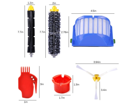 Piezas de repuesto para Irobot Roomba 600 Series 595 614 620 650 652 671 675 680 690 Aspiradora Robótica