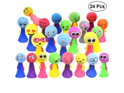 Bjww-24 Peças De Bonecos Elfos Pequenos De Eva Saltarines Brinquedos De Mola Para Crianças