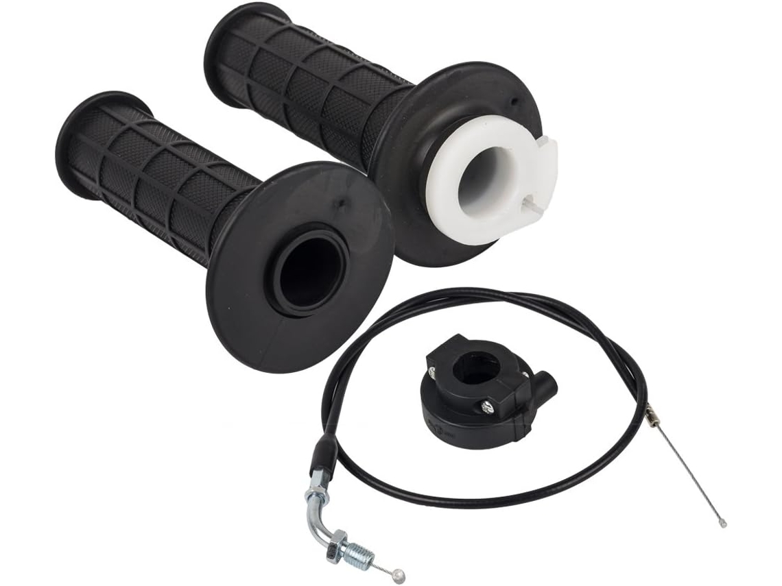 Kit con mango para filtro de abeja, par de mangos, tapa y cable para motos de 4 tiempos como Dirt Bike, Pit Bike y Quad, 90, 110, 125 y