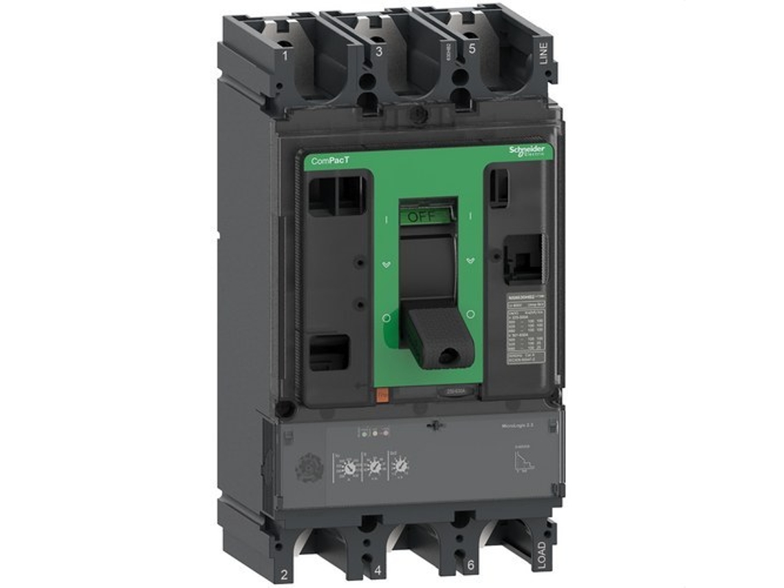 Interruptor automatico ComPacT NSX400N 50kA AC 3P3R 400A Micrologic 2.3 SCHNEIDER ELECTRIC
