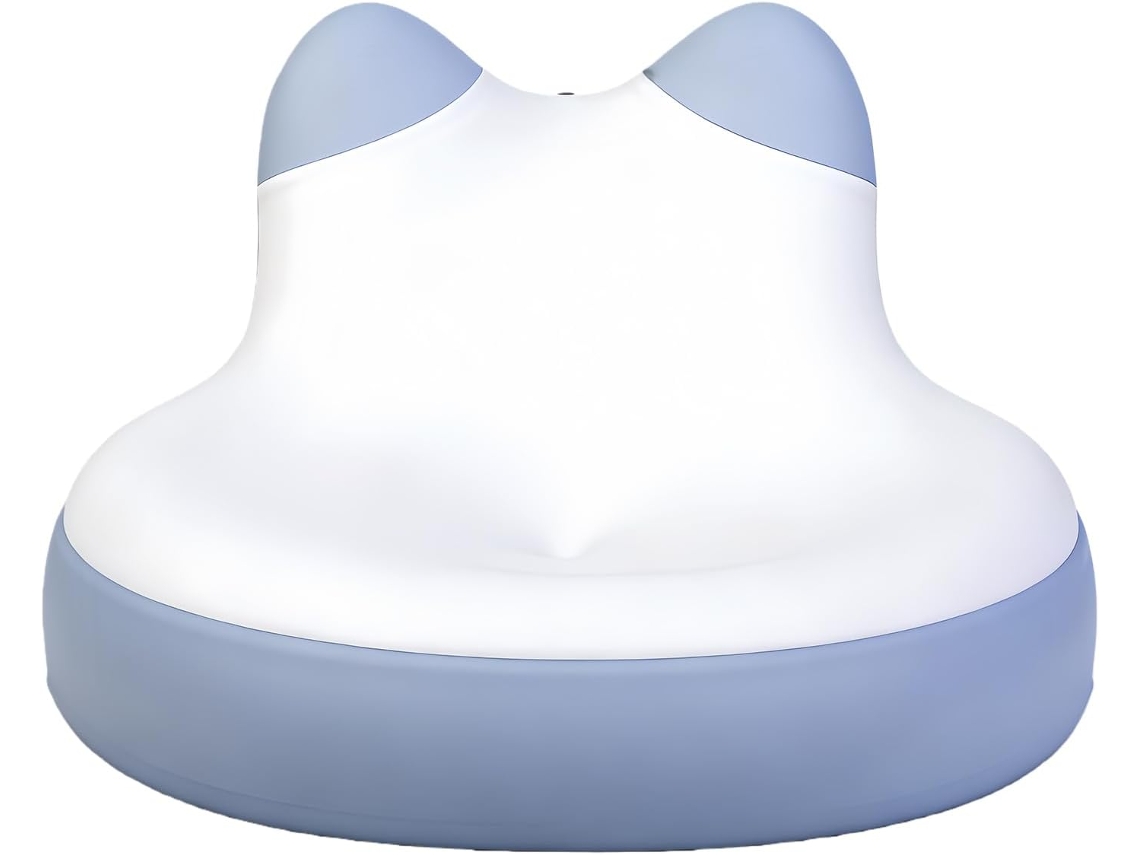 Almohada Dormir Cara (memoria), Protege Columnaalmohadacelular, Lazy, Azul-blanco