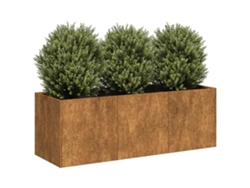 Jardinerasoporte Para Floresmaceta Oxidada 120x40x40 Cm Acero Corten