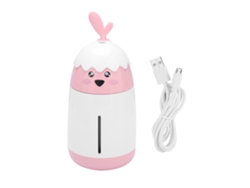VVJIJILLY Umidificador portátil Mini USB de 200ml, difusor de ar hidratante antirressecamento para carro e escritório (rosa)