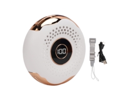 Ventilador de cuello USB portátil, silencioso y recargable - Blanco