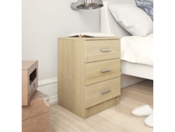 Mesitas de Noche LOVELY HOME Mesinha 2 Pcs 38X35X56 Cm Contrapl. Carvalho Sonoma