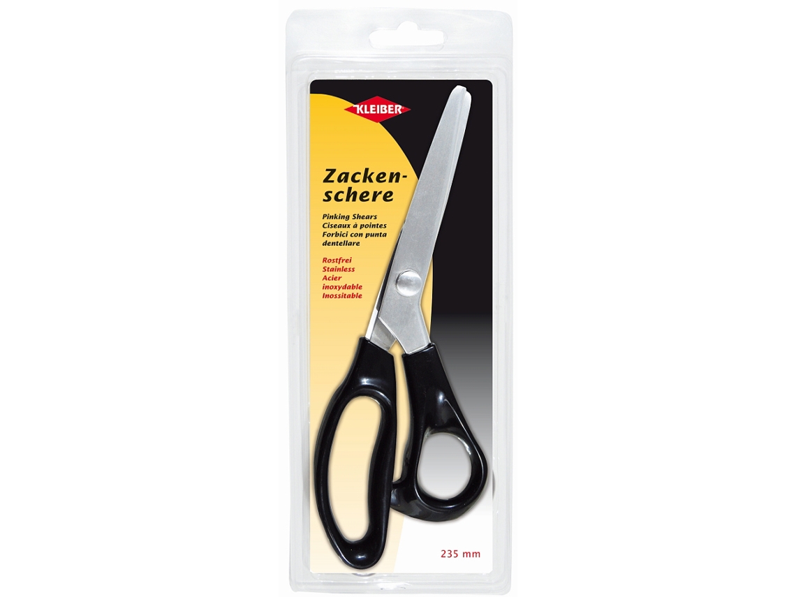 Tijera de Contorno KLEIBER Corte Serrado Longitud: 235 Mm Negra