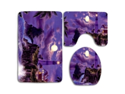 Alfombrilla de Baño ECZJNT The Night Waves Lighthouse (45 x 75 cm)