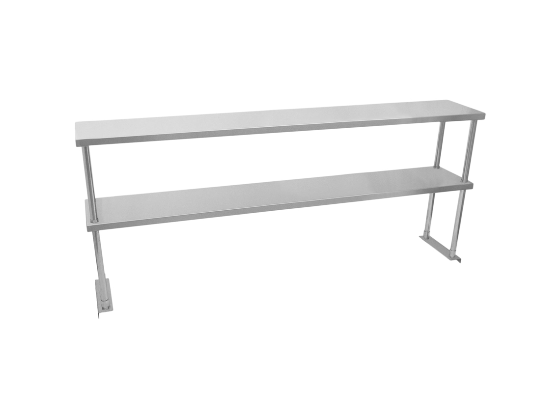 Estantería comercial doble Kukoo Meta en acero inoxidable de 180 cm Monstershop