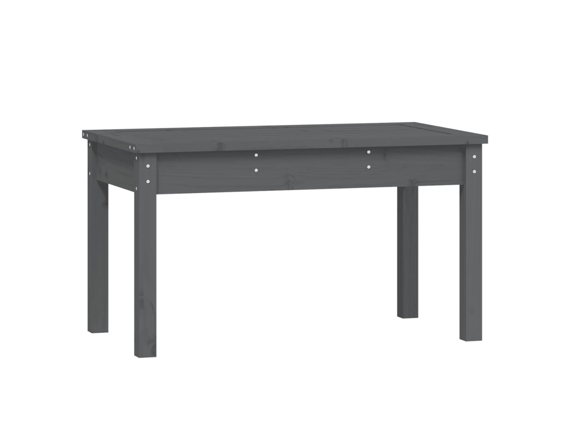 Maison Exclusive - Banco de jardín de 80x44x45 cm, madera maciza de pino gris.