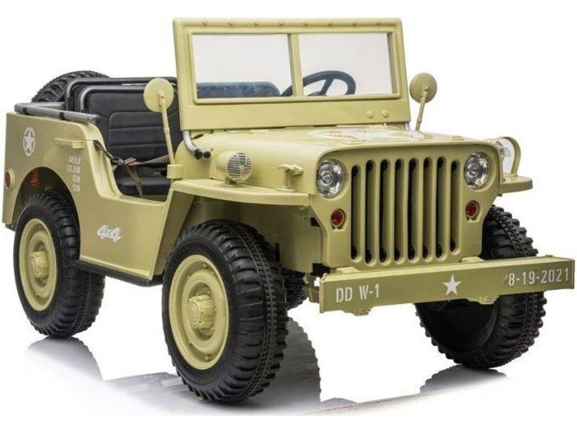 Coche Eléctrico CARS JH101 Khaki (Edad Minima: 3 - Verde)