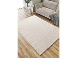 Alfombra Interior Moderno Con Relieve - Atticgo - Baresa Plata 133x190 Cm