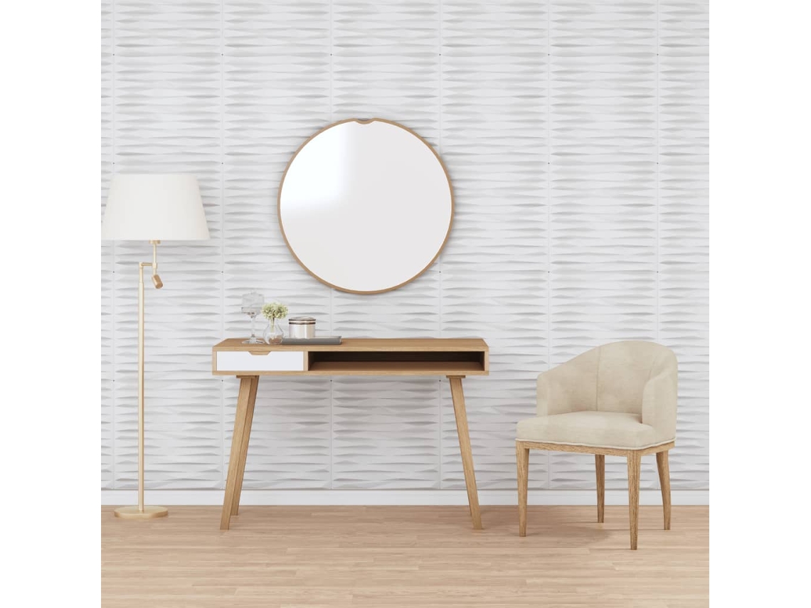 Paneles De Pared 48 Uds Xps Piedra Blanco 50x50 Cm 12 M²