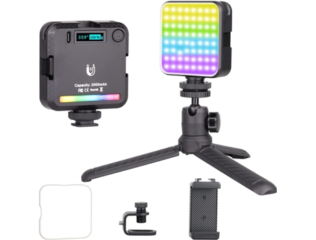 Luz Led ULANZI Rgb Artcise Luz para Cámara 360°Full-Cor con Bateria Recargable (2500-9000K)