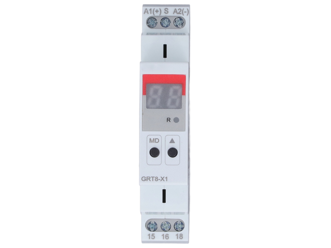 Relé De Tiempo Con Pantalla Digital Precisión Alta Abs Retardante De Fuego Indicador Rojo Ac Dc 12v‑240v