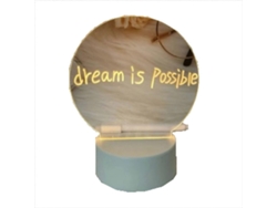Luz nocturna LED transparente Rosewell con escritura borrable, alimentada por USB