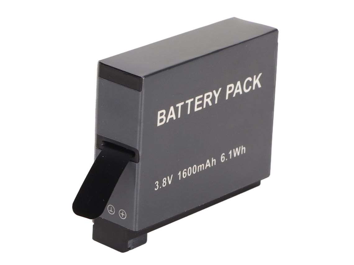 Cargador De Doble Batería Para Cámara De Acción Con 2 Baterías De Litio Recargables De 1600 Mah Y 3,8 V.