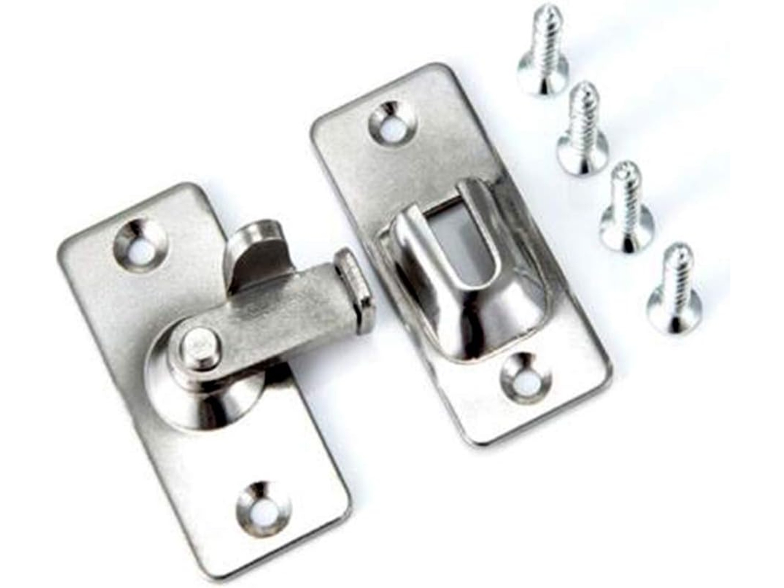 Cerradura De Puerta, Hebilla Cerradura Ángulo Recto 90 Grados, Perno Seguridad, Pestillo Acero Inoxidable, Corredera