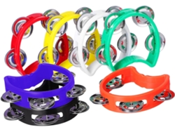 Panderetas De Plástico Pequeñas Y Portátiles, Multicolor