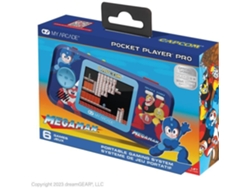 Consola de juegos Pocket Player Pro Megaman Juego retrogaming Pantalla de alta resolución de 7 cm 6 juegos incluidos
