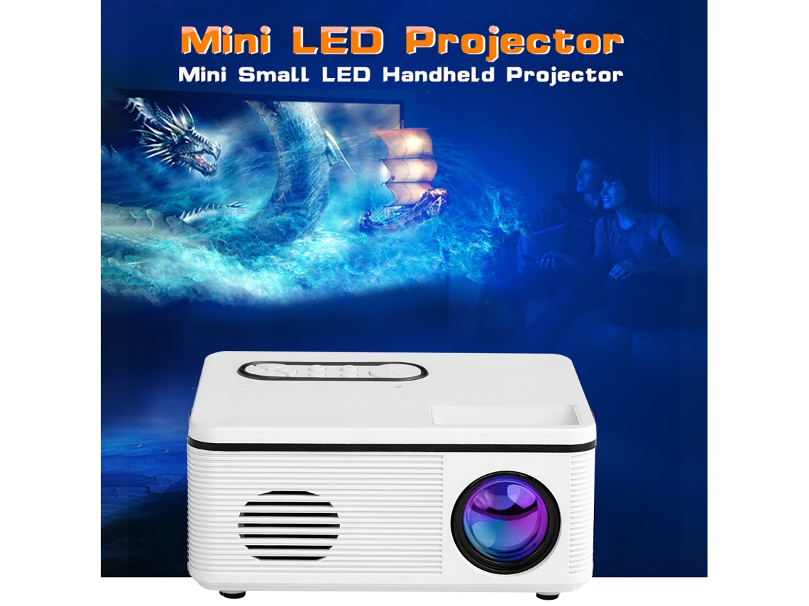 Proyector Led Mini Portátil 1080p Con Altavoz Integrado Para Home Theater