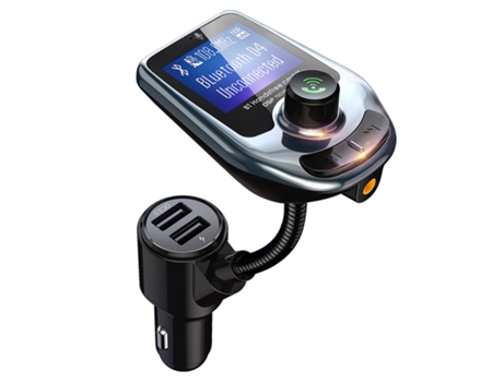 Transmisor FM AUX Music Car MP3 Player QC3.0 Carga rápida USB Car Charger Manos libres Bluetooth-compatible 5.0 Car Kit (Negro) ENZONS