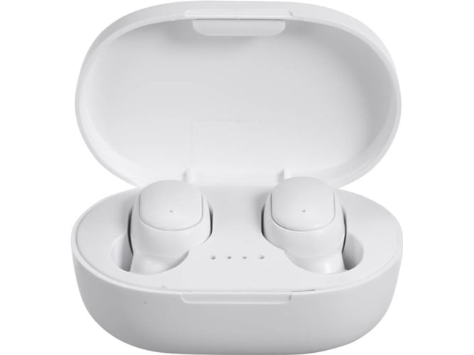 Auriculares Bluetooth True Wireless AREALER A6S (In Ear - Micrófono - Blanco)