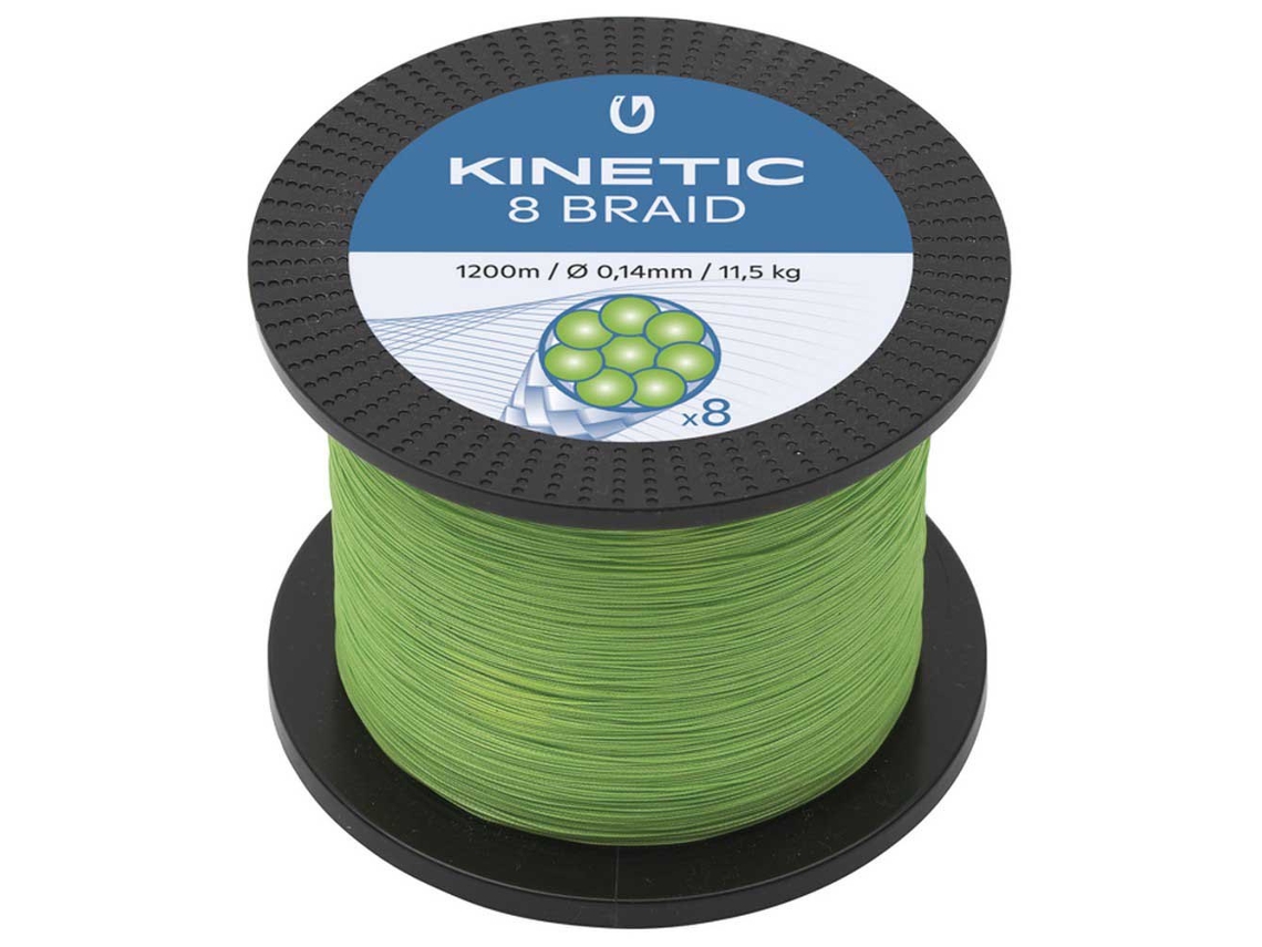 Trançado Cyber 8 1200 M Verde 0.300 Mmkinetic